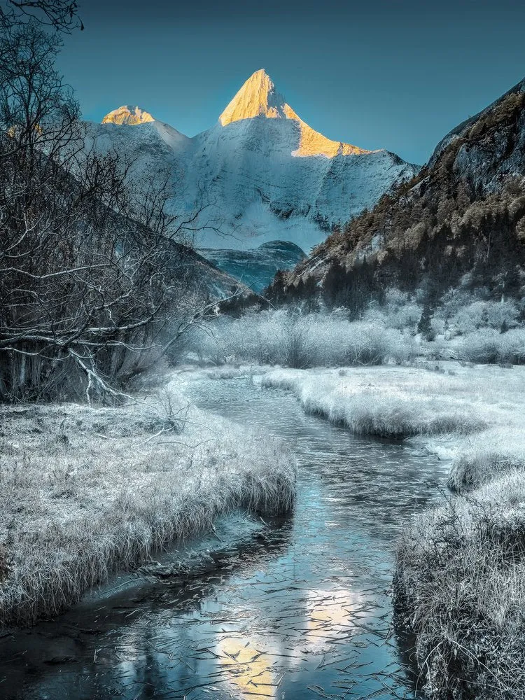 Winter Mountain Sunrise