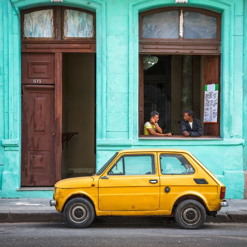 Vibrant Street Corner Life