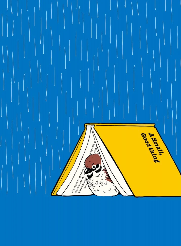 Sparrow's Rainy Refuge