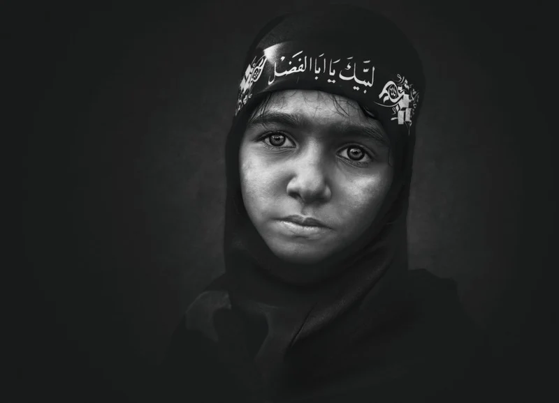 Intense Young Girl Portrait