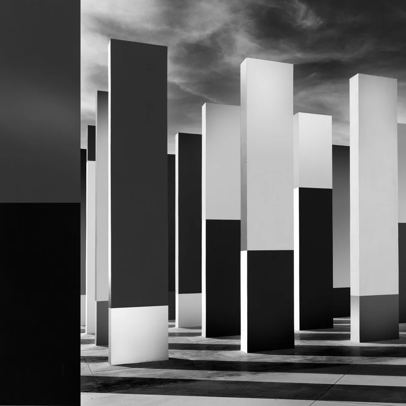 Modern Monochrome Pillars