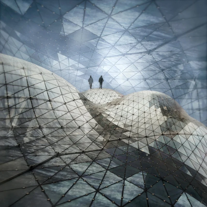 Two Figures Geometric Dome