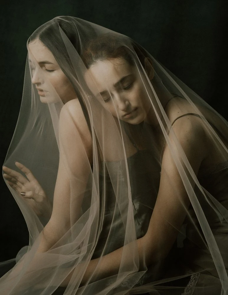 Pensive Veiled Women