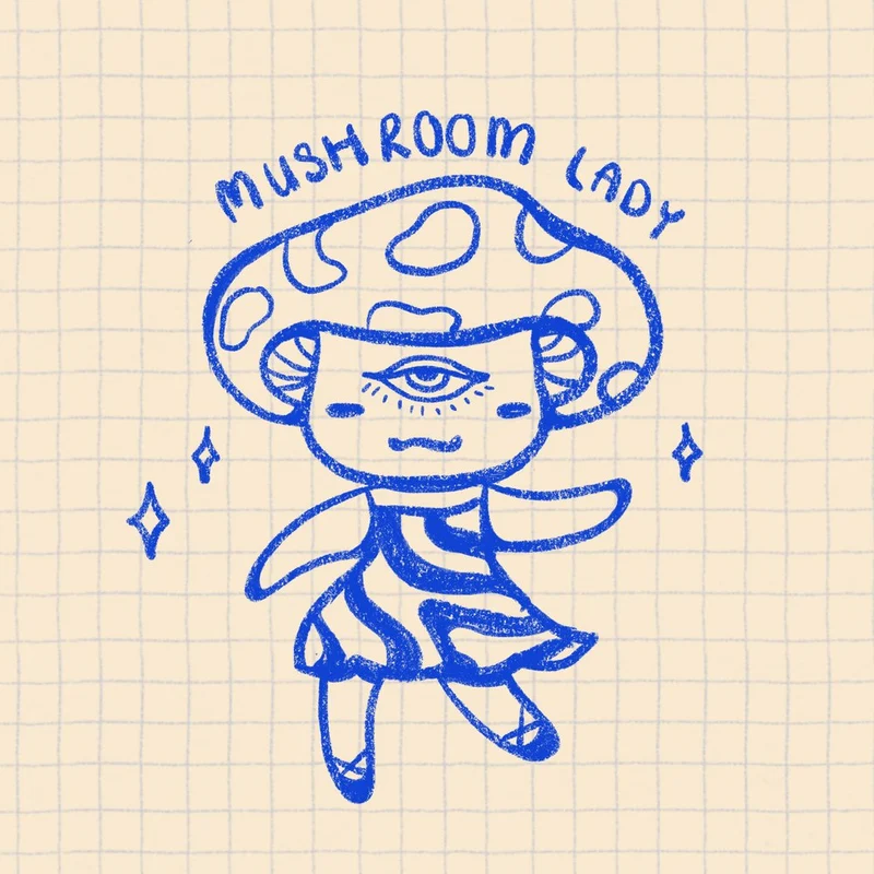 Mushroom Lady Doodle