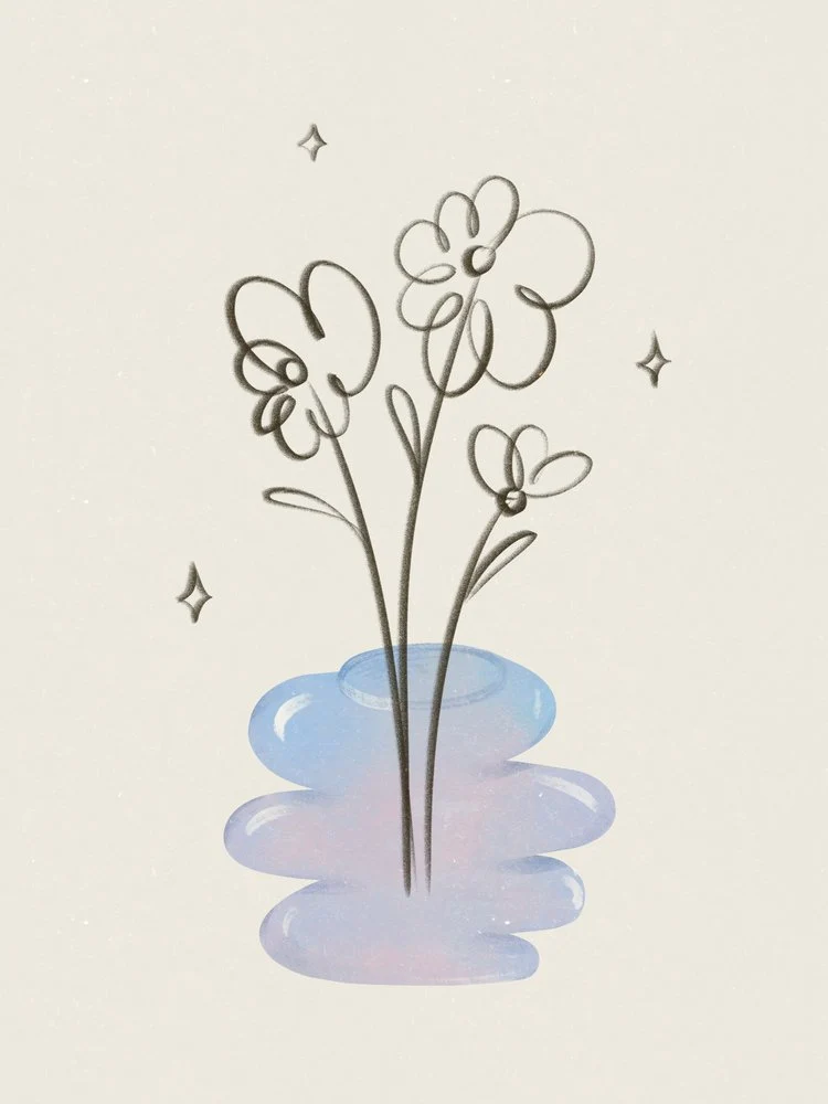 Dreamy Pastel Flowers