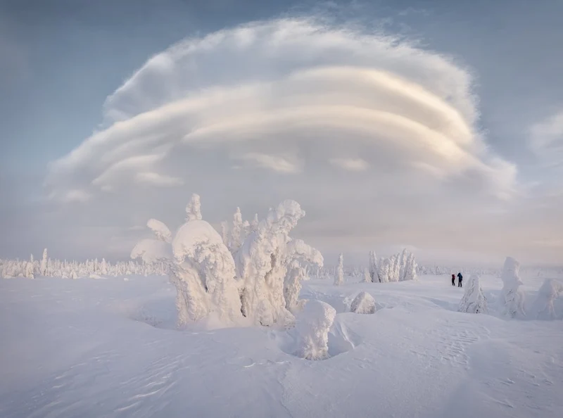Ethereal Winter Cloudscape