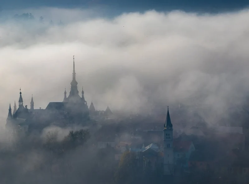 Foggy Castle Morning