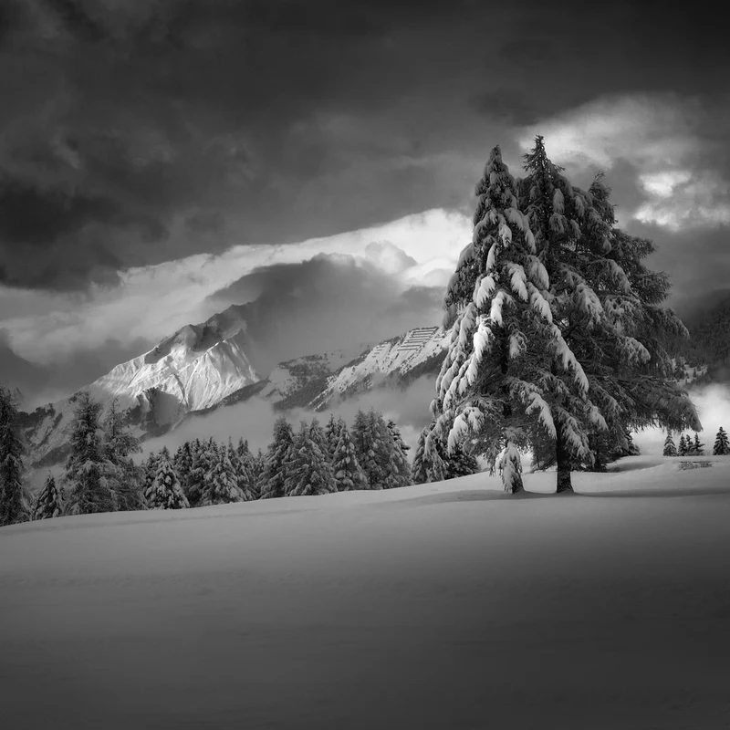 Dramatic Winter Mountains