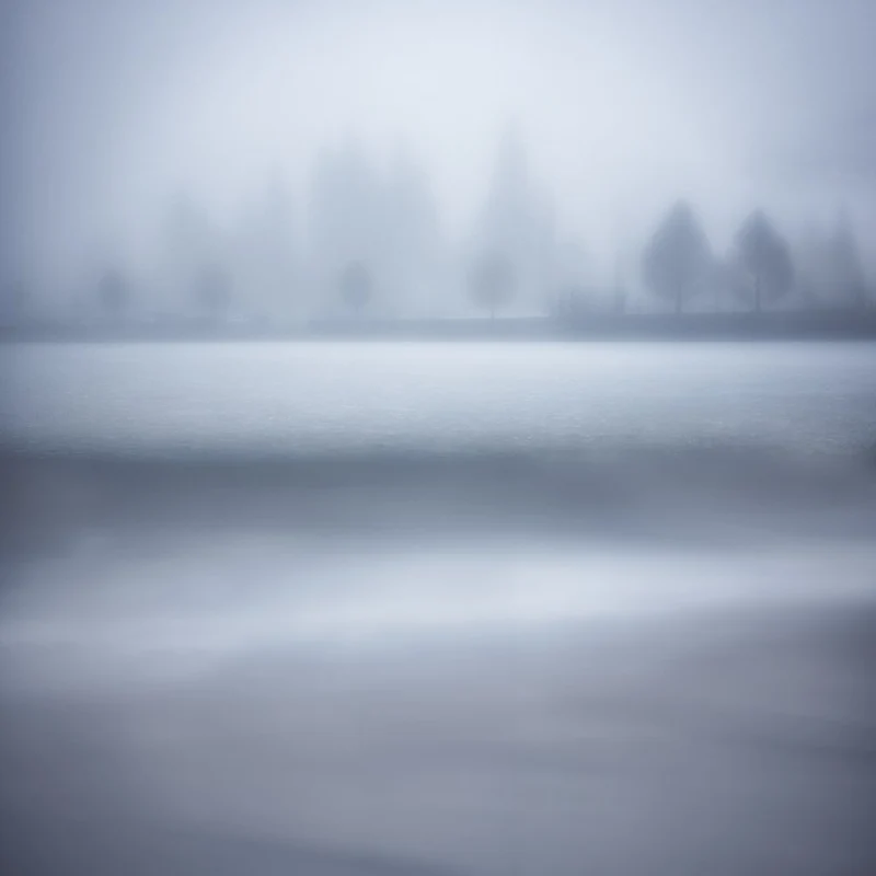 Misty Lake Landscape