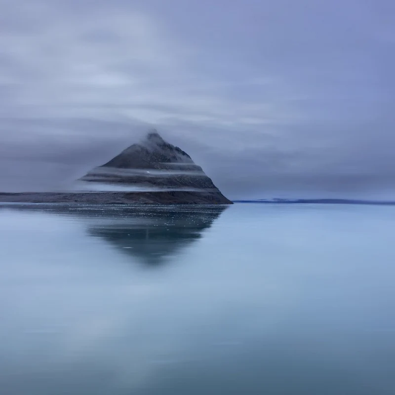 Misty Mountain Reflection