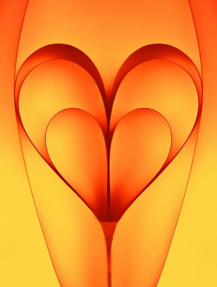 Radiant Paper Heart
