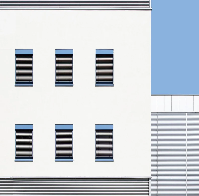 White and Blue Minimalism