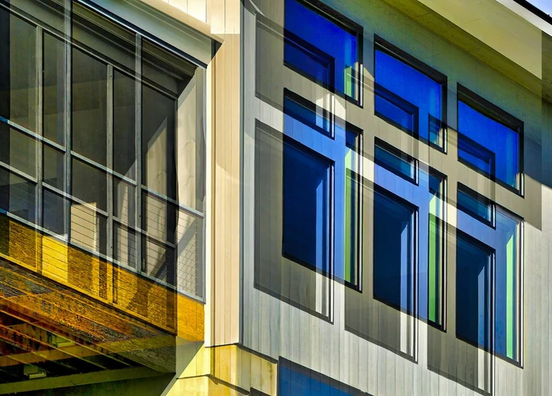 Golden Blue Reflections