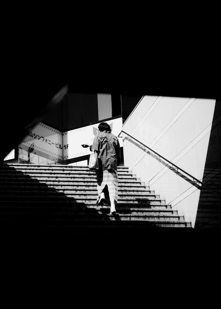 Shadows on Urban Steps