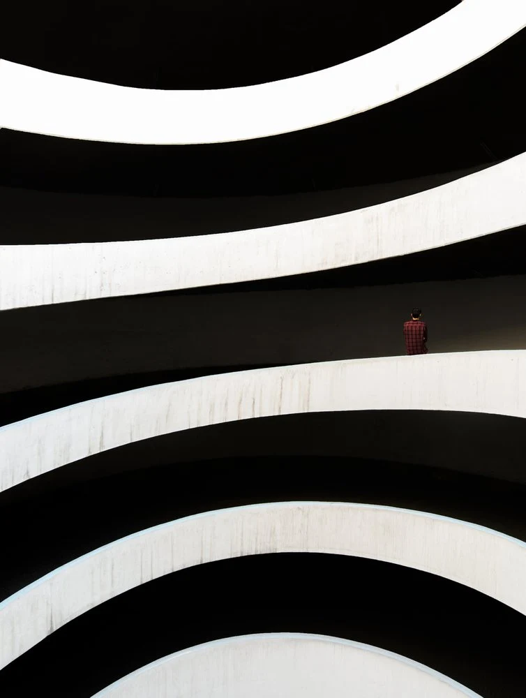 Red Figure Curved Architecture