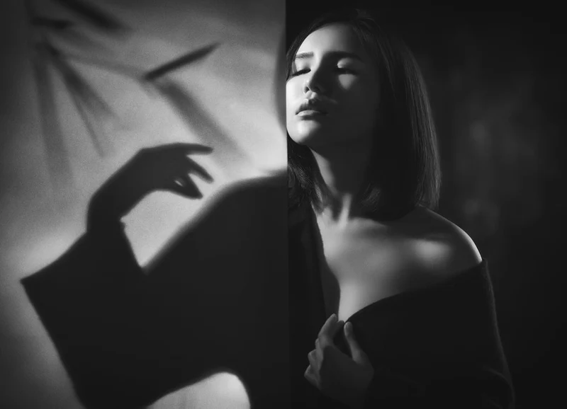 Elegant Shadow Portrait