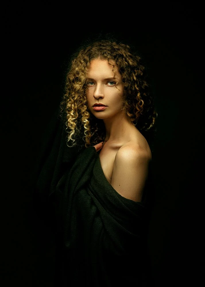 Dramatic Curly Portrait