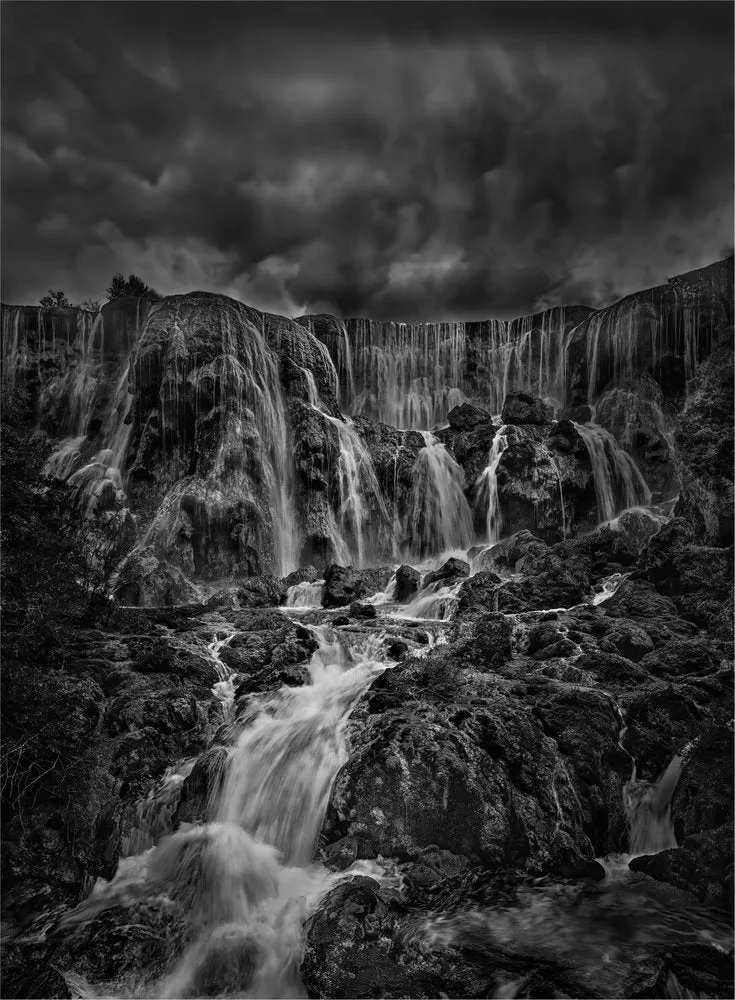 Dramatic Waterfall Cascade