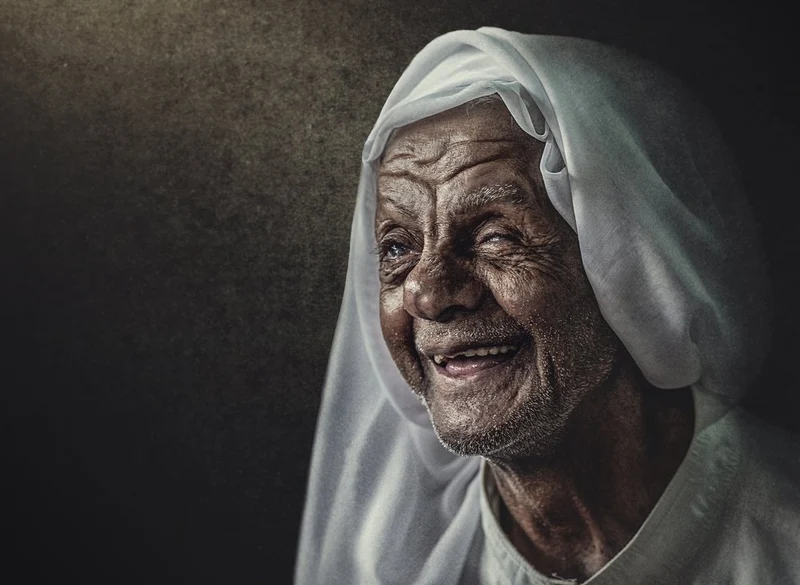 Joyful Elder Portrait