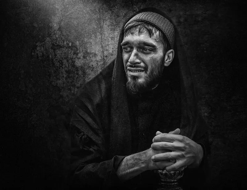 Sorrowful Man's Gaze