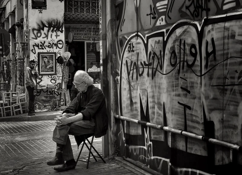 Thoughtful Man City Street