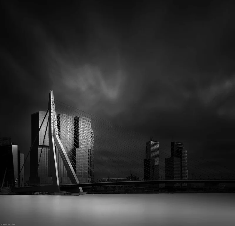 Dramatic Rotterdam Cityscape