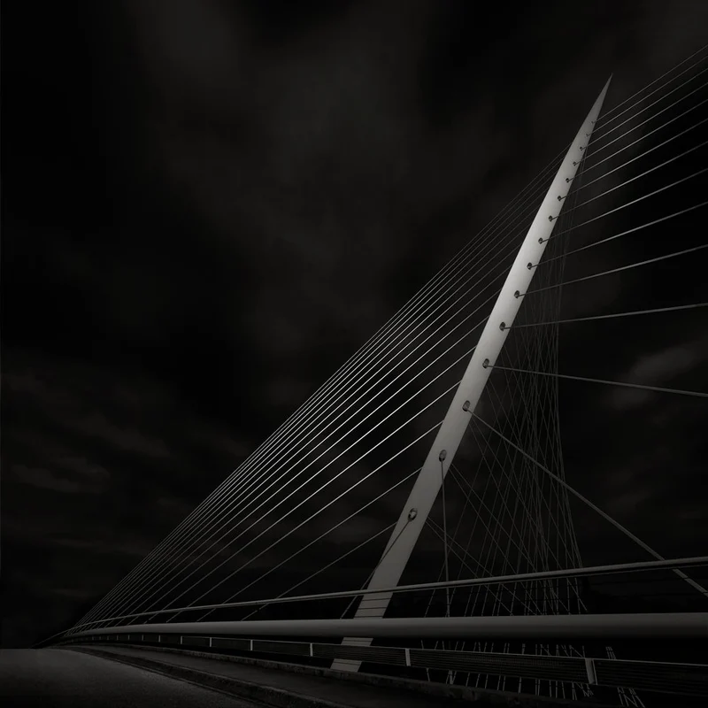 Dramatic Cable Bridge