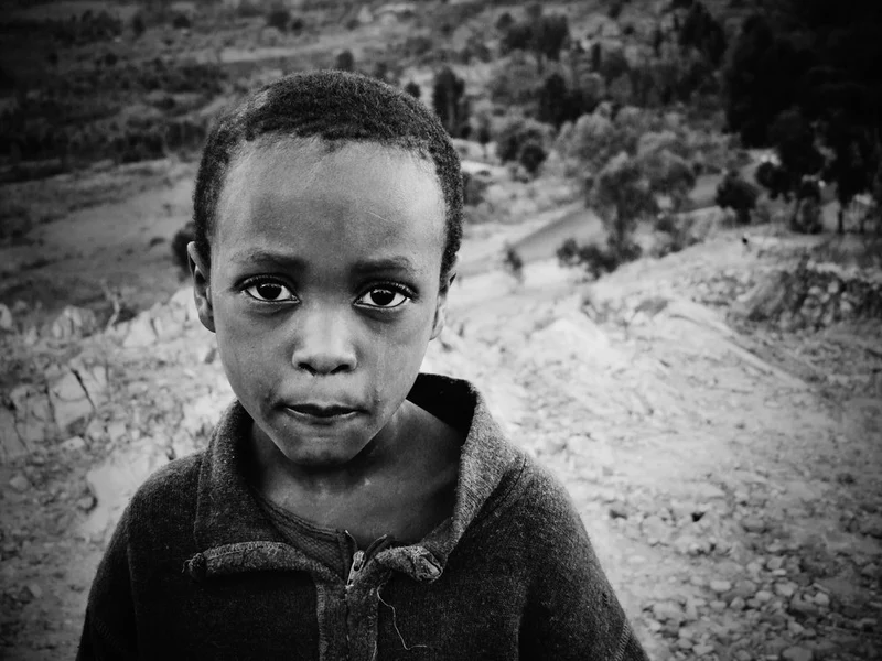 Serious Young Boy