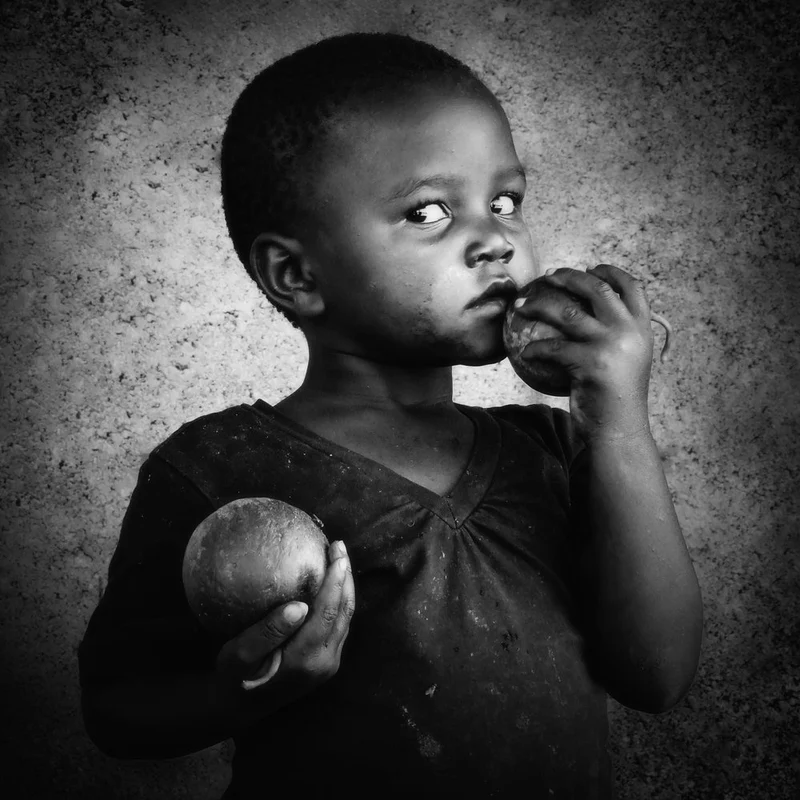 Pensive Child Portrait