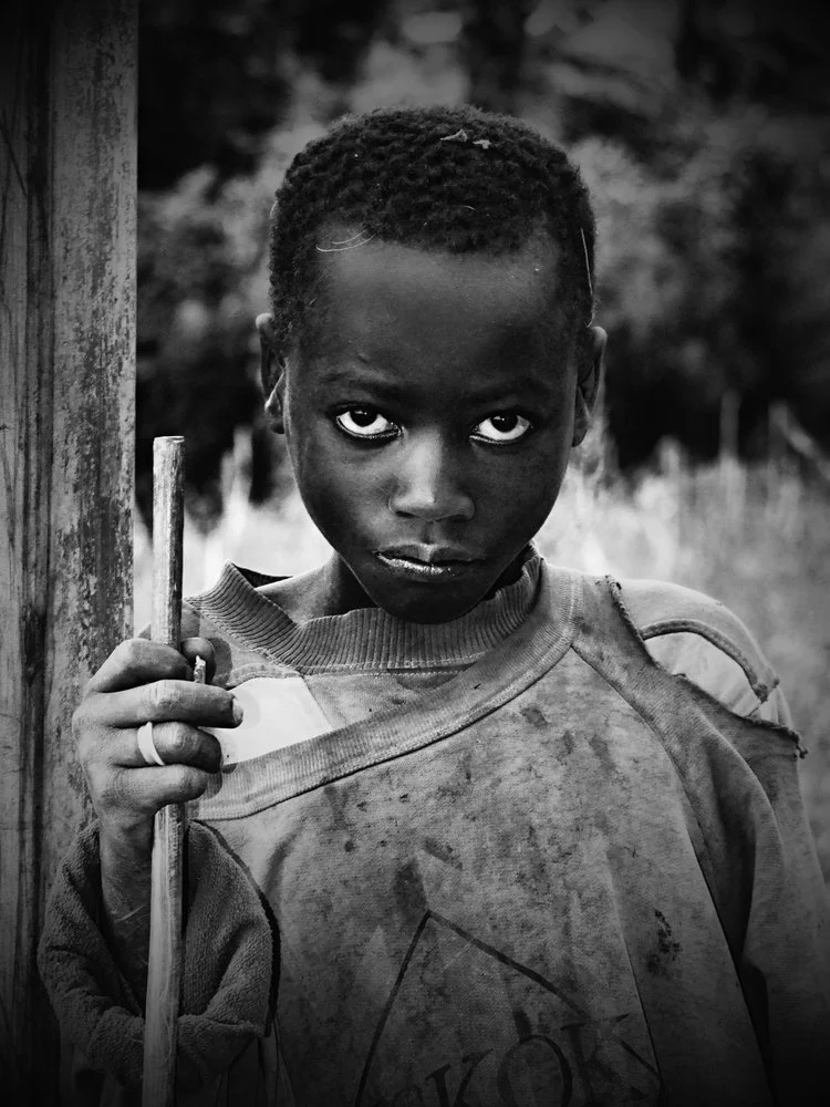 Boy's Intense Stare