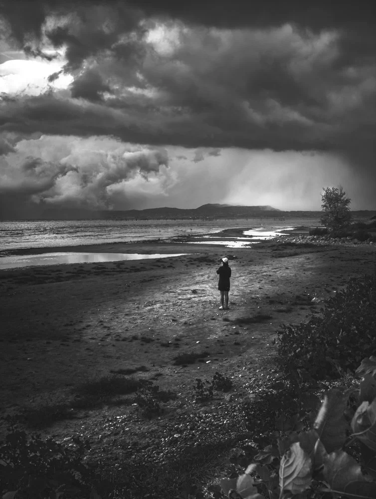Stormy Beach Solitude