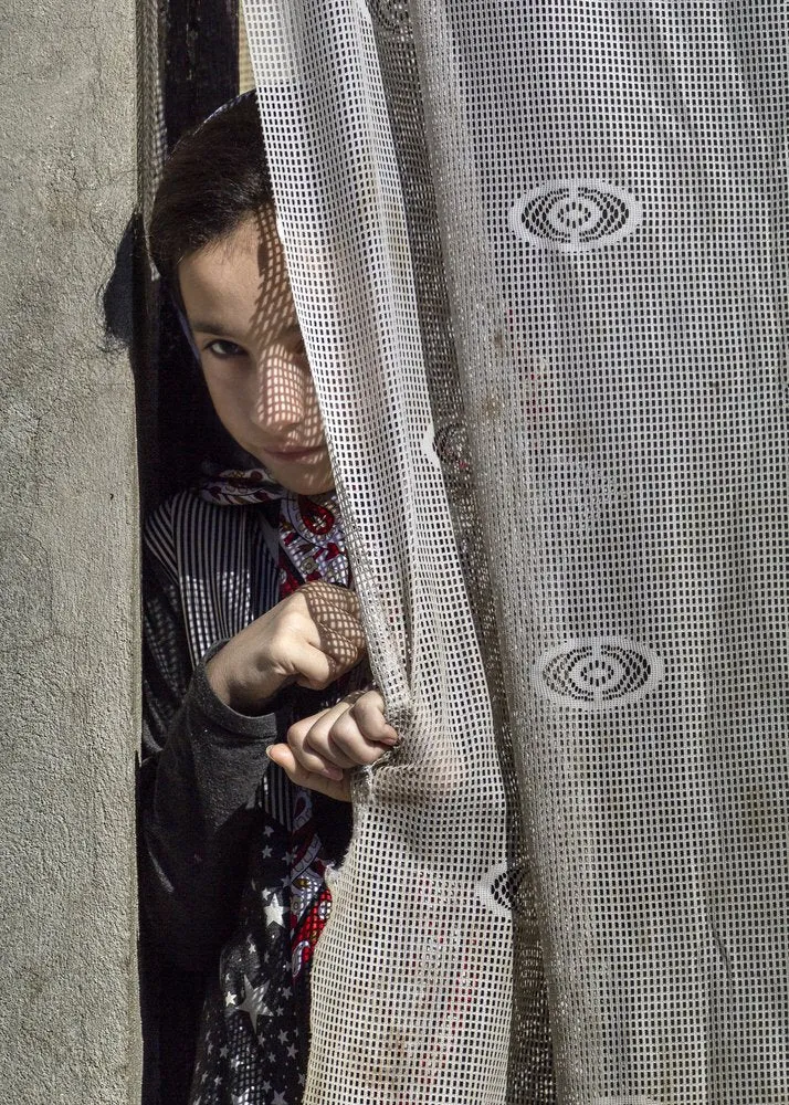 Curious Child Peeking