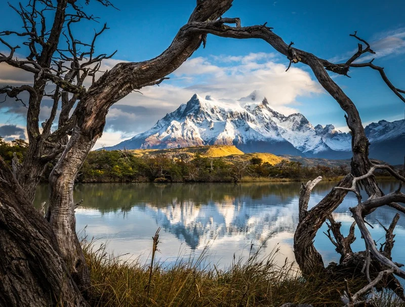 Patagonia Peaks Lake Reflection