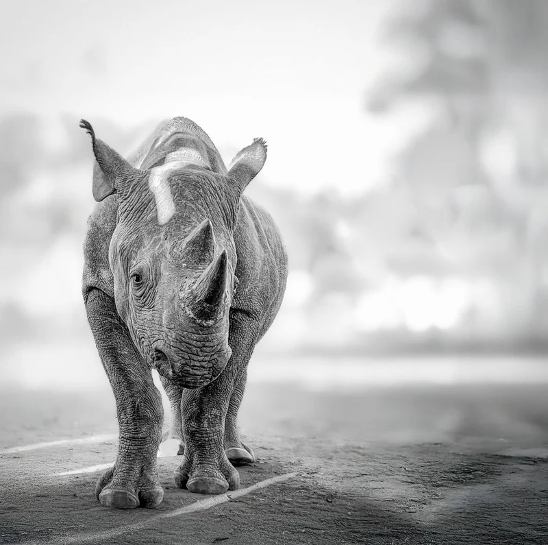 Majestic Black Rhino