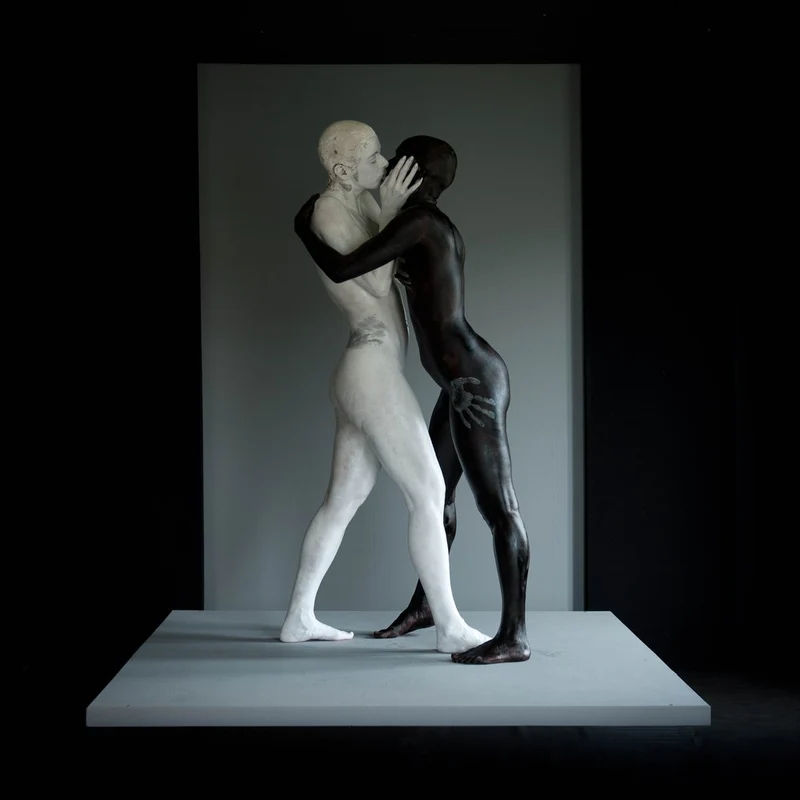 Black and White Embrace