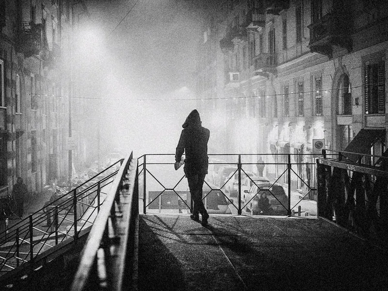 Foggy City Night