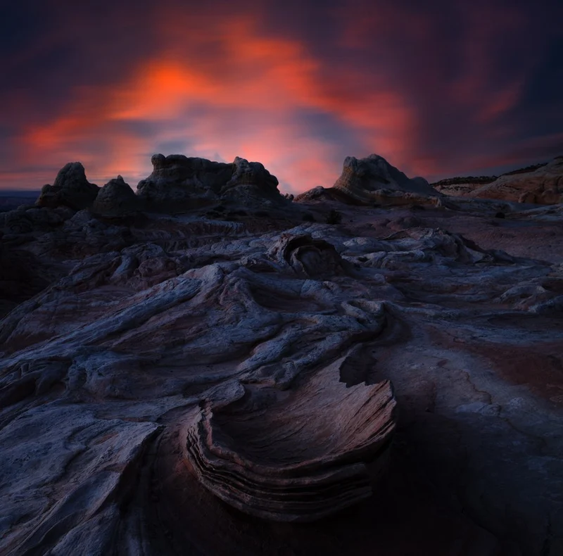 Dramatic Desert Sunset