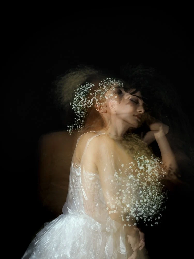 Ethereal Dancer with Flowers