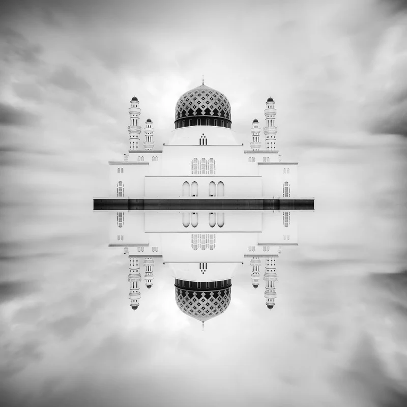 Symmetrical Mosque Reflection