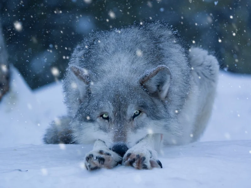 Wild Winter Wolf
