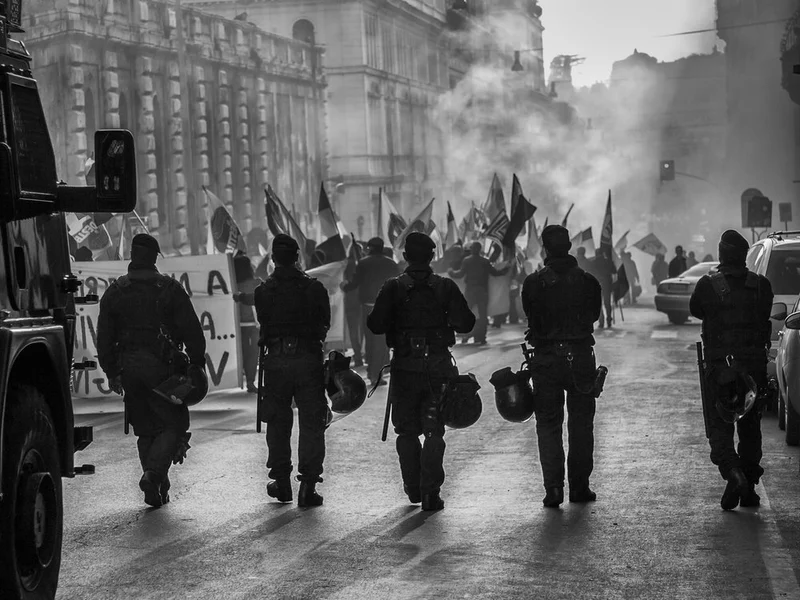 Urban Protest Standoff