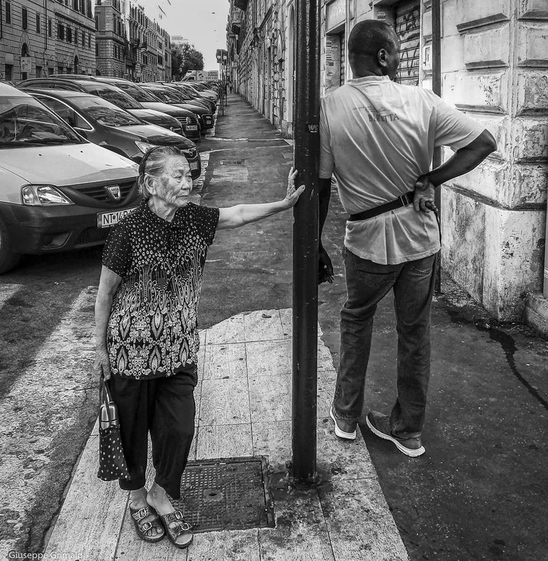 City Sidewalk Moment