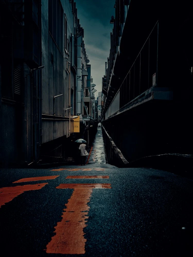 Rainy Alley Solitude