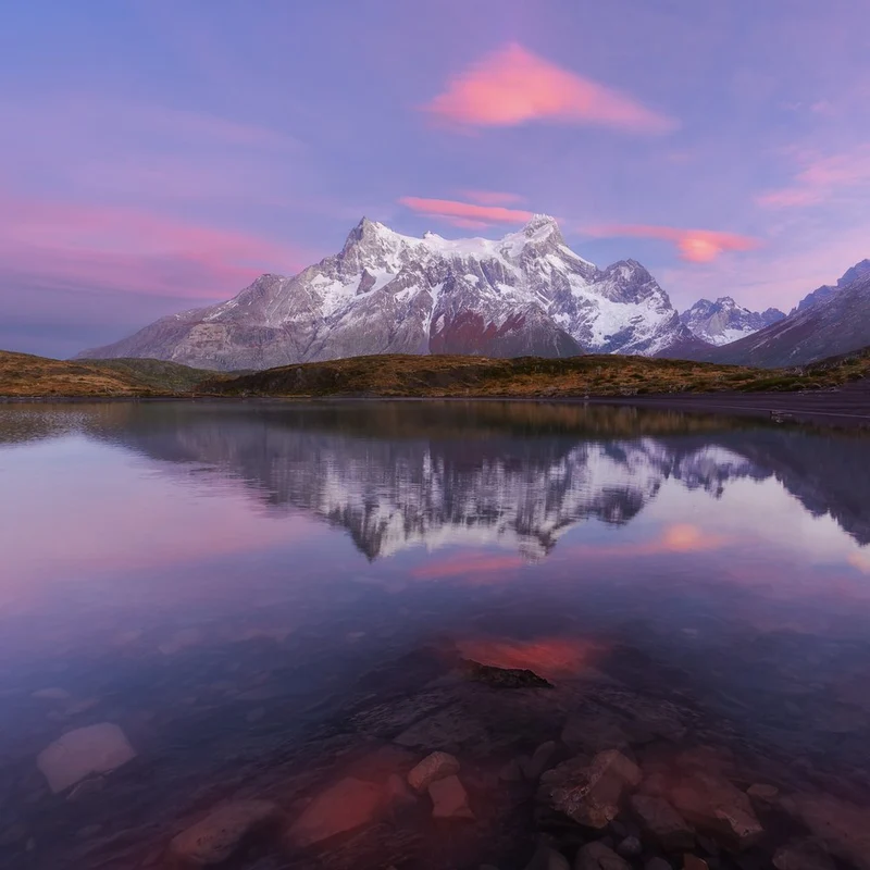 Purple Mountain Reflection
