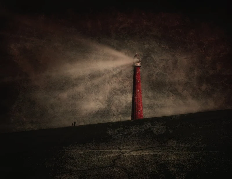 Red Lighthouse Beam