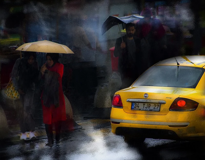 Rainy Istanbul Street