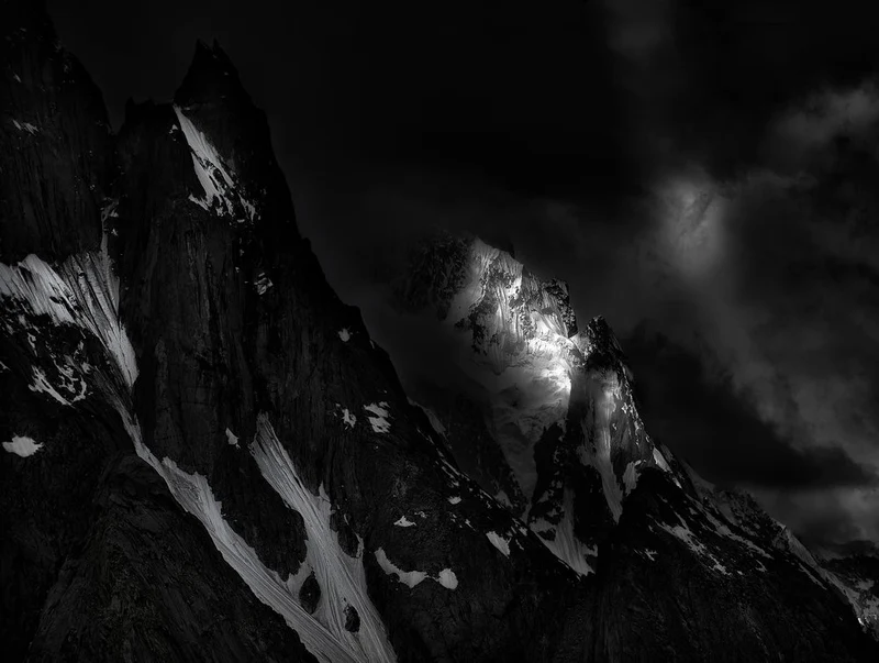 Monochrome Mountain Light