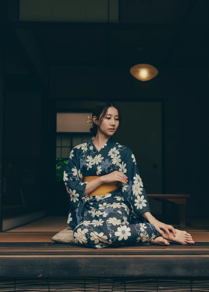Japanese Woman Quiet Moment