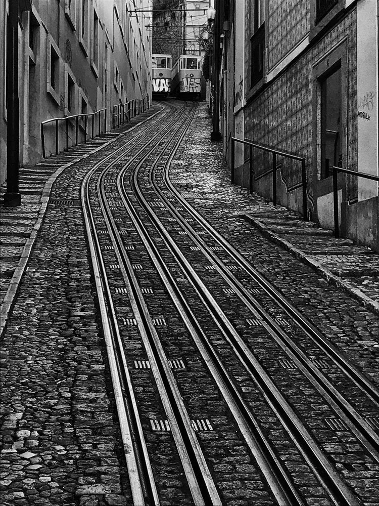 Steep Cobblestone Tramway