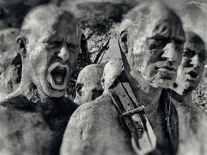 Screaming Stone Figures